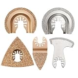 Sndy 5ピース Crabide とダイヤモンド発振 Multitool ブレードフィットファインマスタ