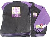 LSUタイガースNCAA g-iiiレザースエードジャケット# 2、ミディアム