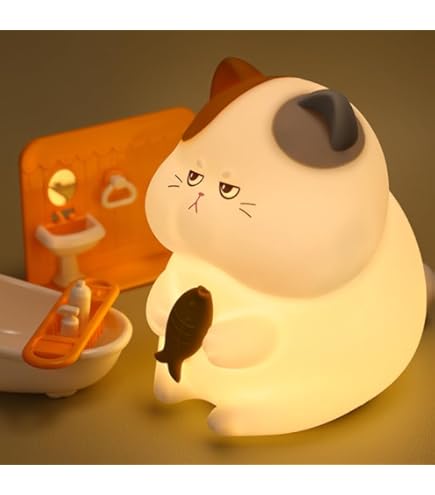Amazon.co.jp: Ghjkldha シリコンキャットランプ | 猫型ナイトライト