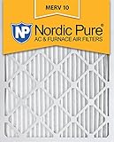 Nordic Pure 18 x 20 x 1 m10 – 3 MERV 10 AC炉フィルタ18 x 20 x 1 MERV 10 AC炉フィルタQTY 3