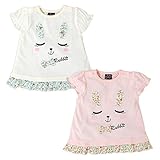 (アイボリー/90cm)子供服 女の子 Tシャツ 半袖 Dolly Ribbon ドーリーリボン スナップボタン 裾フリル リボン装飾 女児 ベビー