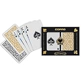 Copag Bridge Size Regular Index 1546 Playing Cards (Black Gold Setup) [並行輸入品]