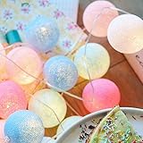 Better Stars イルミネーションライト 電池式 1.5m 10球 LEDストリングライト 可愛いボール 防水 パーティー ガーランド デコレーションライト クリスマス バレンタインデー 室内