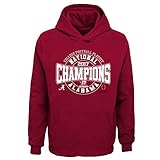 NCAA teen-boys NCAAフットボールChampions Suededファンクラシックパーカー Youth Large レッド