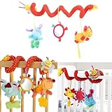 Waller paa Lovely Animal Handbells Developmentalトイベッドベル子供ベビーソフトおもちゃRattle
