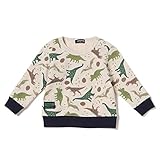 クレードスコープ(キッズ&ベビー)(kladskap) 恐竜総柄トレーナー【シナモン/110】