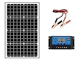 SAYA 40W ソーラーパネル 10A 12vソーラーコントローラー 太陽光モジュール