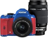 PENTAX デジタル一眼レフカメラ K-r Wズームキット ブルー/レッド046 K-rWZK BL/RD046