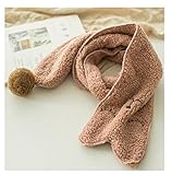 [スゴフィ]SGFY　キッズマフラー ネックウォーマー スカーフ 女の子 男の子 柔らかい 暖かい 子供用 ガールズ ボーイズ カワイイ 狐 きつね模様 4色 (ダークピンク)