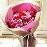 バラ50本の花束　ミックス（レッド＆ピンク）