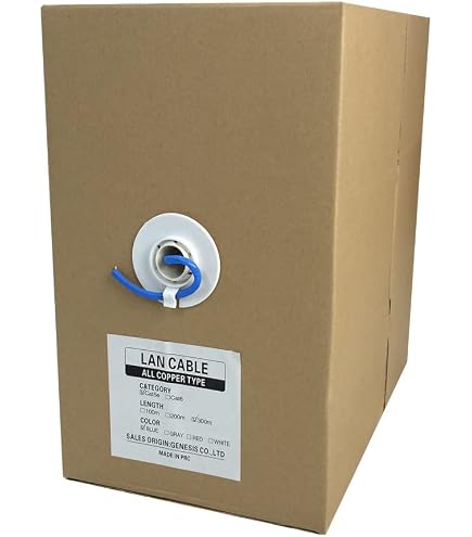 Amazon.co.jp: 冨士電線 CAT5E 単線LANケーブル 300m巻き TPCC5 0.5mm