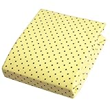 Kushies Fitted Crib Sheet, Yellow Dots by Kushies