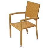 人工ラタンチェア 単品 ナチュラル 籐 肘掛け付き 家具 ファニチャー インテリア おしゃれ スタッキングチェア リビング chair 椅子 チェア 南国 アジアン バリ風 リゾート ホテル ベランダ