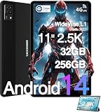 【Android 14 タブレット 11インチ】DOOGEE T30 ULTRA 11インチ Android 14 タブレット 32GB+256GB+(2TB TF 拡張)、1600*2560 2.5K IPS画面、8580mAh大容量バッテリー 、Widevine L1対応、16MP/8MP+GMS認証、GPS、顔認識、BT5.0+5G WiFi+4G LTE+OTG+TUVブルーライト認証