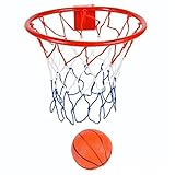8-Inch Over The Door Basketball Hoop - With mini Ball Set Or On The Wall ? Fun Sports Game - Great f