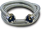 Kissler 88-3060 Braided Washing Machine Connector, 3/4-Inch by 3/4-Inch, Stainless Steel [並行輸入品]