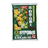 ハイポネックス バンブーパウダー入り 花と野菜の有機培養土 14L