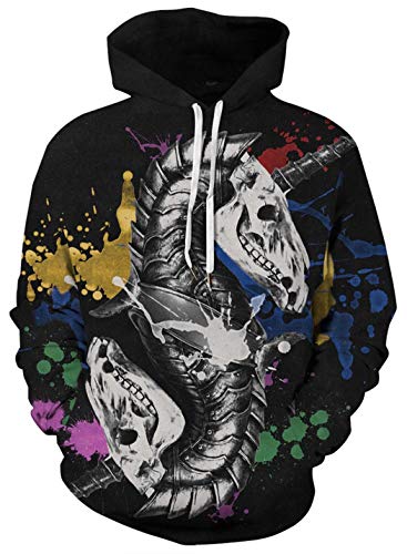 Mua Amade メンズ プルパーカー 長袖 トレーナー フード ポケット 恐竜