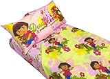Dora Explorer Puppy Dog 4pc Full Bed Sheet Set [並行輸入品]