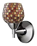Elk 10150/1PC-MLT Celina 1-Light Sconce In Polished Chrome with Multi Fusion Glass [並行輸入品]