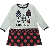 【秋冬物】 chocola(ショコラ) 薄手裏毛ワンピース 110cm /オートミール NO.CH-1512-52069