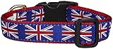 Up Country Union Jack Dog Collar - Large by Up Country