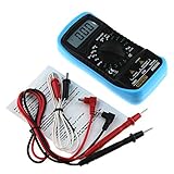 BULARY マルチメーター 温度測定可能 デジタルマルチメーター 自動レンジデジタル電子測定器 温度測定器 電圧・電流・周波数・抵抗・導通測定テスター 過負荷保護 データホードル機能搭載 携帯便利