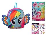 My Little Pony Backpack, Coloring Book & Temporary Tattoo Sheet "ON THE GO" Backpack can fit snacks,
