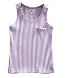 Plus Nao(プラスナオ) タンクトップ ノースリーブ トップス 子供服 ワンポイント 男の子 女の子 キッズ カジュアル 100 110 120 130 140 100 パープル