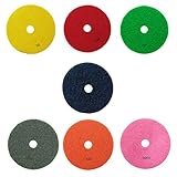 Perfk 全2サイズ　ダイヤモンド　高性能　ドライ/ウェット　研磨パッド　花崗岩　大理石　研削と研磨に使用　7個　 - 直径100mm