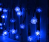 HMT 【エイチエムティー】太陽発電 ソーラー 充電式 LED イルミネーション/毛玉型電飾4.8m 20球 2点滅モデル 飾り付け/防水・多色・クリスマスやパーティ・結婚式に・イルミネーション・フェ