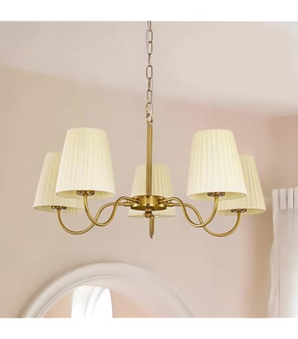 シャンデリア　Alice　5灯　クリーム色　LED対応　照明 楽天市場】天井照明 シャンデリア アリス5灯 長さ調整フックプレゼント