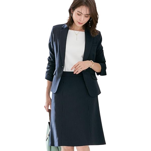 Amazon | [ニッセン] 【レディーススーツ】美人度UPスカート