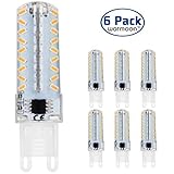 Warmoon G9 LED Light Bulbs, 7W Warm White, 3200K, 360 Degree Beam Angle LED Bulbs (Pack of 6) [並行輸入品