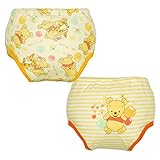 ディズニー【 Disney】ヒップにプーさんキャラクター防水加工４層トレーニングパンツ２枚組90cm:95cm (90cm)