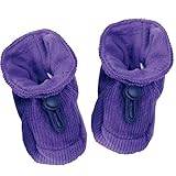 北欧デンマーク MELTON(メルトン) 高級 コーデュロイ【綿100%】 ブーティー ダークバイオレット 6か月 - 9か月 18-19