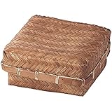 ちどり産業(Tidorisangyou) バスケット ブラウン W17.5×D17.5×H8cm