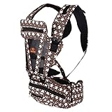 抱っこ紐 防寒 片肩でも両肩でも使える抱っこ紐 lanova ベビーキャリア 新生児から使える抱っこひも One メッシュ おんぶもできる (スリーピングフード付き) コーヒー色