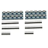 Fenteer メス　マイクロ　USB　→　DIP　5ピン　ピンボード　2.54mm　マイクロ　USB　電子部品　20個入り