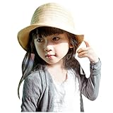 CONFORTCLOSET キッズ 帽子 女の子 リボン つき つば おりたたみ クローシェ ハット 紫外線 uvカット 春 夏 秋 ナチュラル