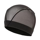 VIEW(ビュー) 水泳 メッシュキャップ スクールスイミングキャップ スイムキャップ ブラック LL V8205 BK LL