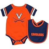 University of Virginia Cavaliersベビーボディスーツとよだれかけセット幼児Jersey