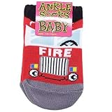 [新生児靴下]ベビーアンクルソックス/FIRE ENGINE/消防車