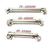 1PCユニバーサルトランスミッションシャフトドライブ1:10シミュレーションカージョイント (小さなドラッグヘッド40~65ミリメートル)