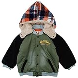 【秋冬物】 CHILD CHAMP(チャイルド チャンプ) タイプライター/ダンガリー裏フリースフード付中綿スタジャン 80cm /K NO.C-86154659