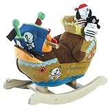 Rockabye Ahoy Doggie Pirate Ship Rocker