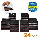 ノンスリップ家具パッドx-protector – プレミアム24個1 1 / 2 "家具パッド。Best家具Grippers – ゴム足 – 家具床プロテクターfor Keep In Place家具&