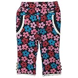 【秋冬物】 chocola(ショコラ) 裏毛花柄9分丈レース付きパンツ 90cm /クロ(花柄) NO.CH-1511-33074