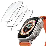 JETech Apple Watch Ultra 3/2/1 49mm フィルム 強化ガラスフィルム HD クリア 3枚セット