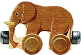 【米国正規商品・並行輸入】ネームトレイン 木製おもちゃ NameTrain - Elmer Elephant ぞうさん